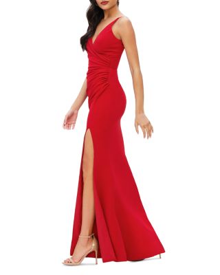Jordan Plunge Neck Gown