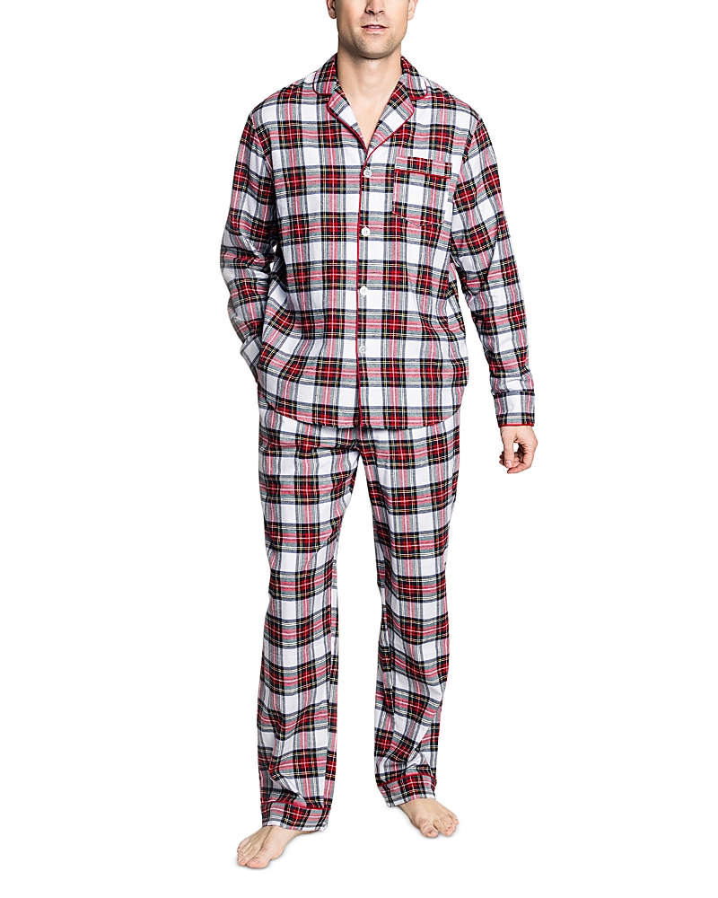 Petite Plume Brushed Cotton Twill Balmoral Tartan Pajama Set
