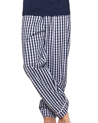 Brushed Cotton Twill Gingham Check Pajama Pants