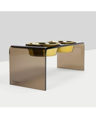 Medium Bronze Pet Feeder, 1 Quart Bowls