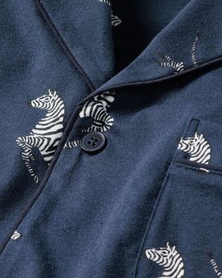 Zebre de Nuit Pima Cotton Printed Pajama Set