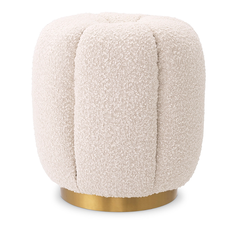 Eichholtz Orchanic Stool In Boucle Cream