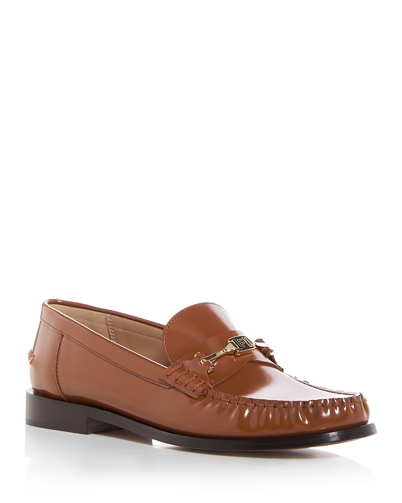 Ferragamo Chain Hardware Moccasin Round Toe Stitching In Vicuna