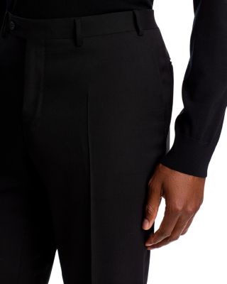 Capri M&eacute;lange Solid Slim Fit Dress Pants