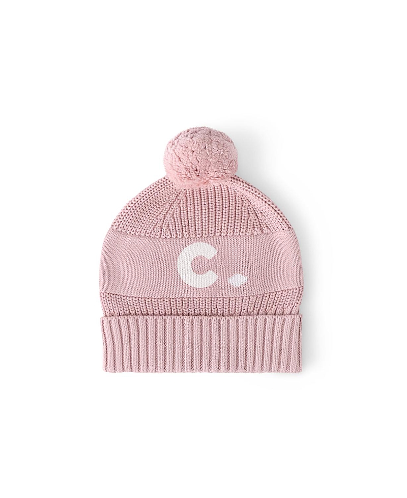 NAMELYCO UNISEX BALLET PINK LETTER BEANIE - LITTLE KID