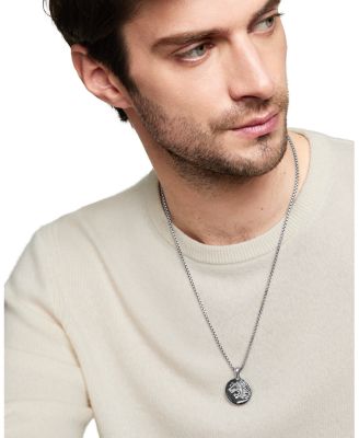 Men's Petrvs&reg; Lion Amulet in Sterling Silver, 35mm