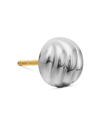 Sculpted Cable Earrings, 8mm