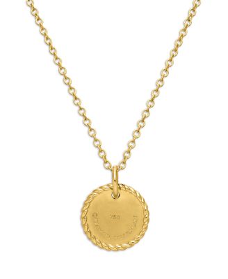 Cable Collectibles Rainbow Necklace with Pink Sapphire, Yellow Sapphire & Tsavorite in 18K Gold