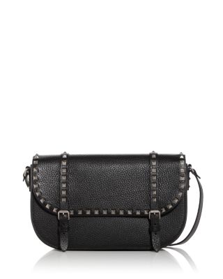 Valentino Garavani - Rockstud Leather Messenger Bag