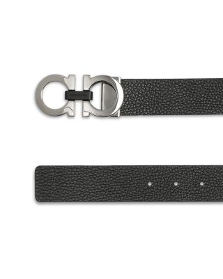 Men's Double Gancini Reversible Leather Belt
