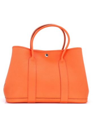 Pre-Owned HERMÈS - 36 Garden Party Tote Leather with Printed Interior