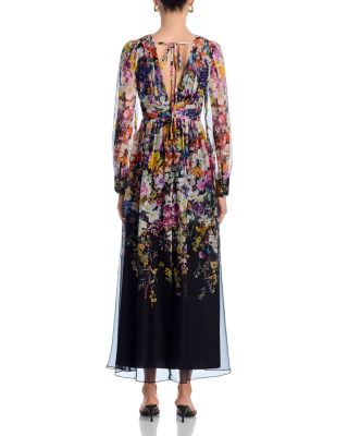 Placed Floral Maxi Dress - Exclusive