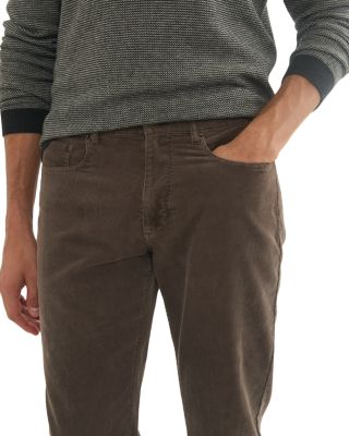 Slim Straight Corduroy Pants
