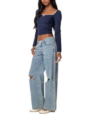 Ansley Lacey Cable Knit Top