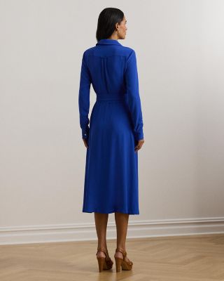 Ralph Lauren Surplice Georgette Midi Dress | Bloomingdale's
