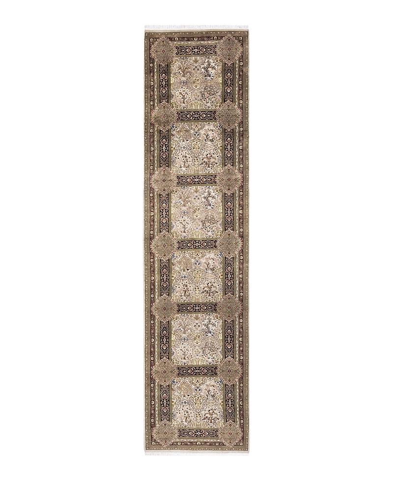 Bloomingdale's Mogul M1436 Runner Area Rug, 3' X 12'8 In Ivory