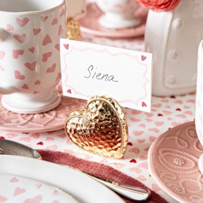 Berry & Thread Heart Place Card Holders, Set of 4