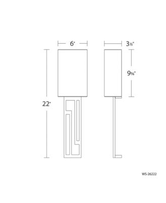  Vander 22in 3000K LED Wall Sconce