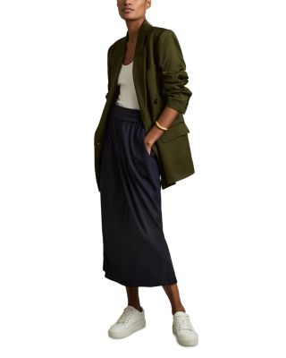 【海外限定】REISSスカート☆Nora ruched wool-blend jersey mid REISS Nora Ruched Jersey Midi Skirt | Bloomingdale's