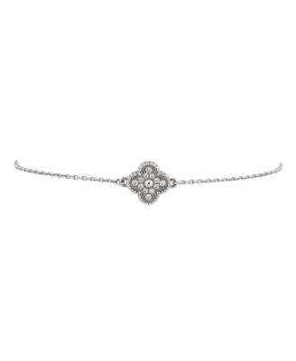 Pre-Owned Van Cleef & Arpels - Sweet Alhambra Bracelet 18K White Gold and Diamonds