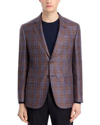 G Line Regular Fit Two Tone Plaid Jacket