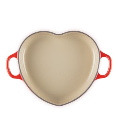 1.25 Qt. Shallow Heart Enameled Cast Iron Cocotte