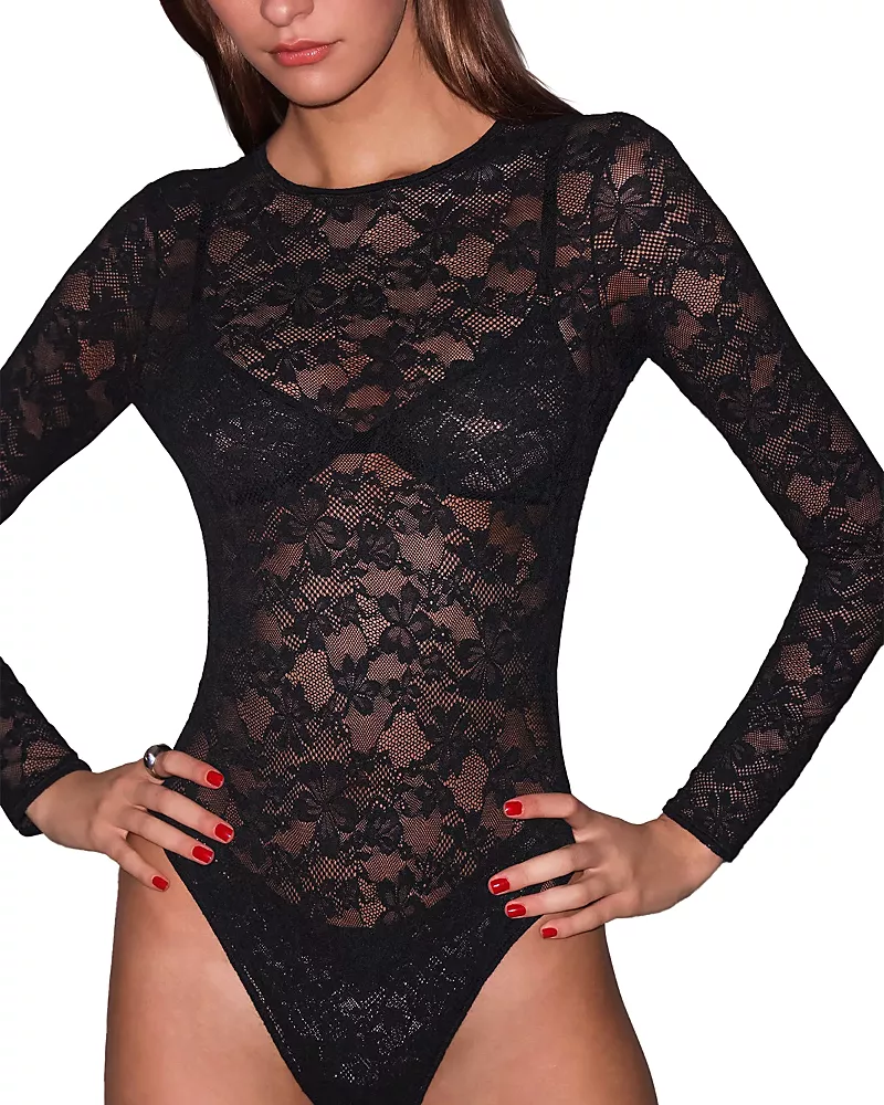 Fleur du Mal Le Stretch Thong Bodysuit