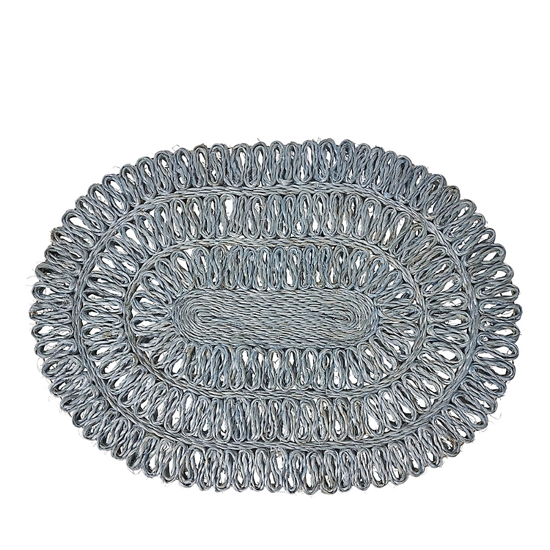 Juliska Straw Loop Oval Placemat In Chambray
