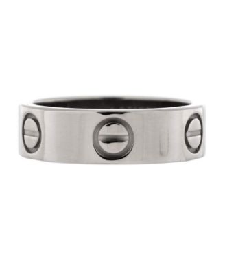 Pre-Owned Cartier Love Band Ring 18K White Gold