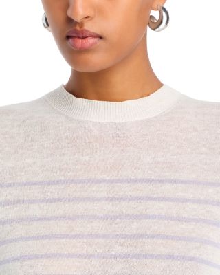 Striped Short Sleeve Sweater