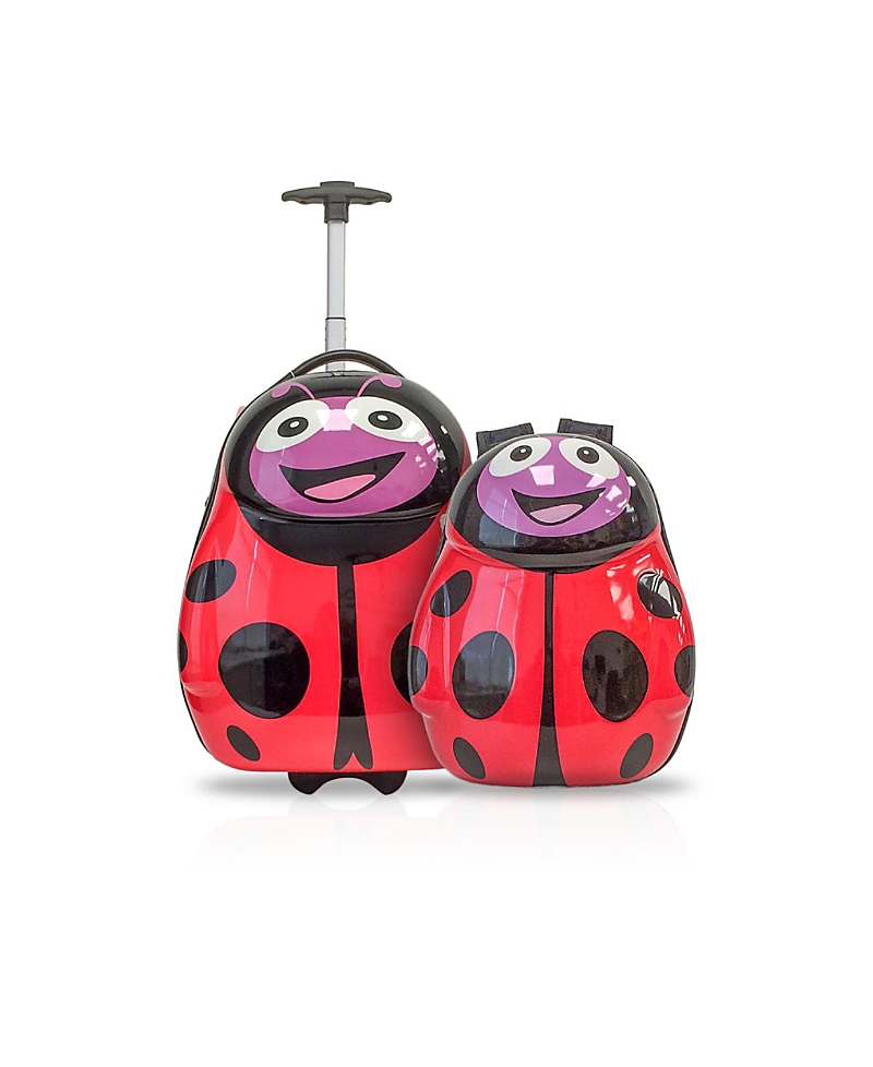 Tucci Cuddlebug Backpack Suitcase For Kids, Set Of 2 In Red