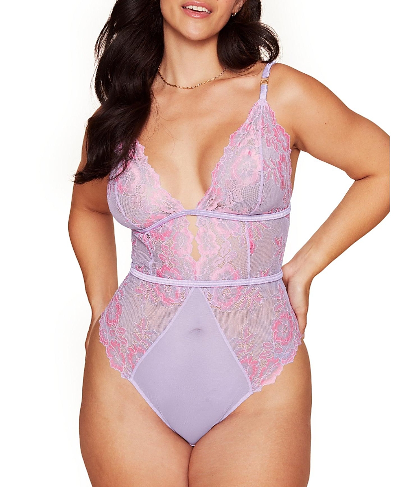 Shop Adore Me Calissa Women's Plus-size Bodysuit Lingerie In Medium Purple