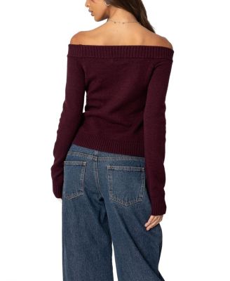 Elona Off Shoulder Knit Top