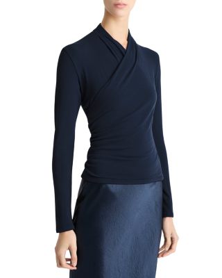 Fixed Wrap Long Sleeve Top