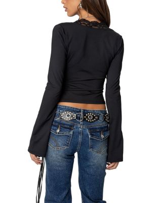 Tina Lacey Plunge Neck Top