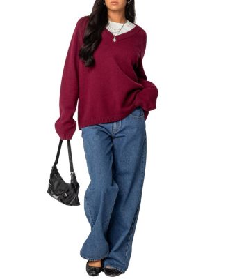 Martha Oversized V Neck Sweater