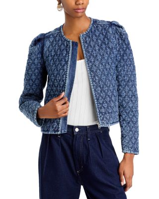 AQUA - Quilted Denim Jacket - Exclusive