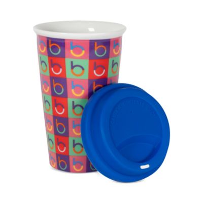 Bloomingdale's Ceramic Travel Mug with Silicone Lid - Exclusive