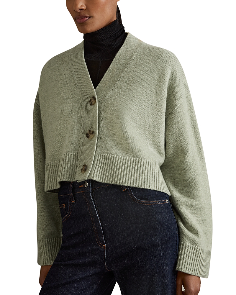Reiss Rixy Wool Blend V Neck Cardigan