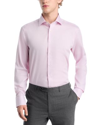 Microtextured Regular Fit Dress Shirt