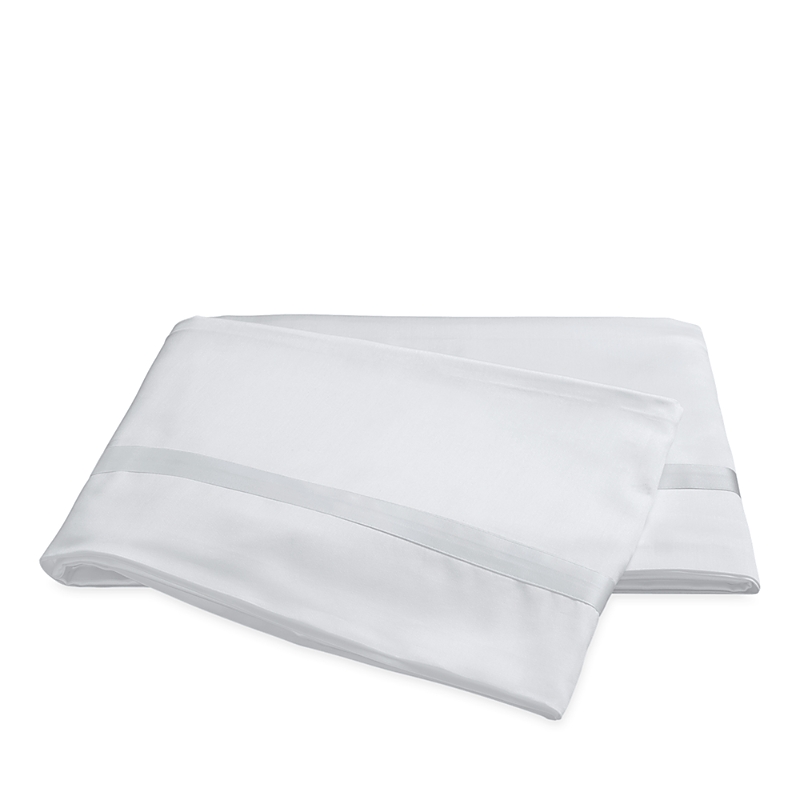 Matouk Nocturne Sateen Flat Sheet, Full/queen In Dove