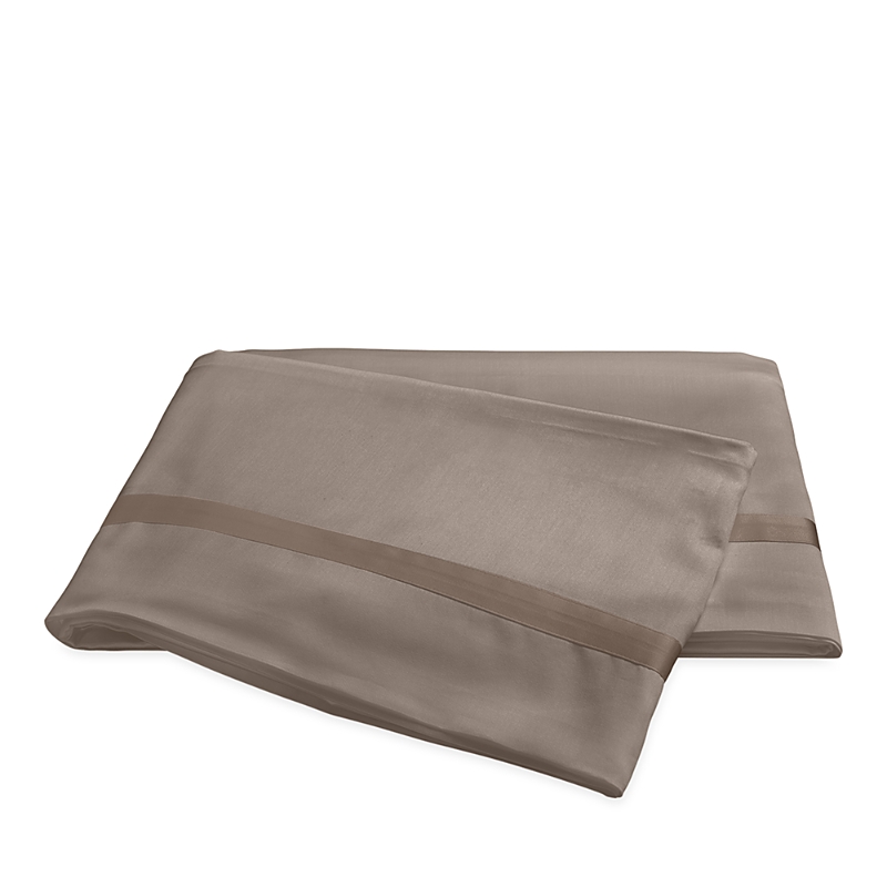 Matouk Nocturne Sateen Flat Sheet, King In Brown