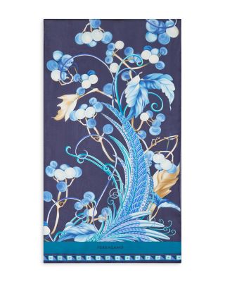 FERRAGAMO - Animal Print Silk Scarf