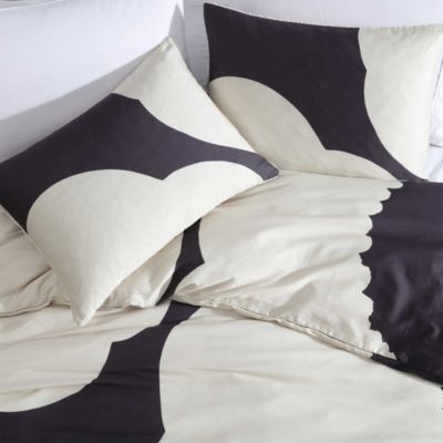 Iso Unikko Cotton 3 Piece Duvet Cover Set, Full Queen