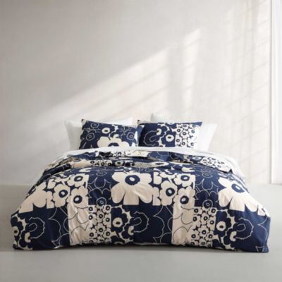 Unikko Kollaasi 3 Piece Duvet Cover Set, Full Queen