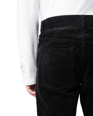 Steeve Cotton Stretch Velvet Corduroy Slim Fit Pants