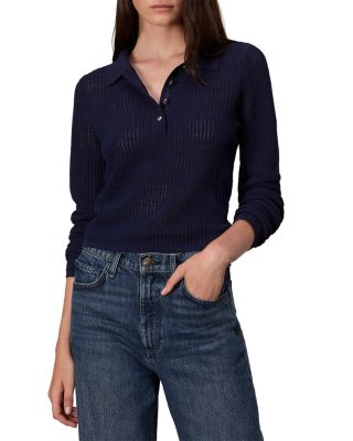 rag & bone - Viola Long Sleeve Polo Tee