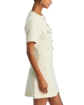 Tweed Short Sleeve Mini Dress - Exclusive