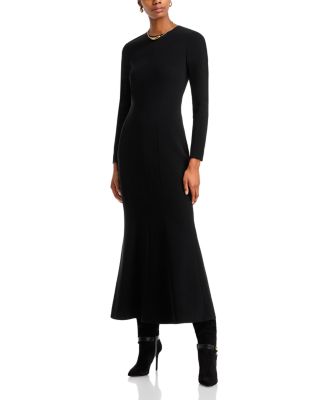 Sergio Hudson - Long Sleeve Crewneck Dress