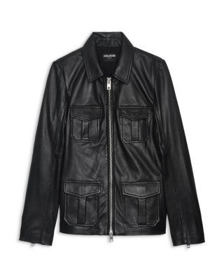 Lienna Embossed Leather Jacket
